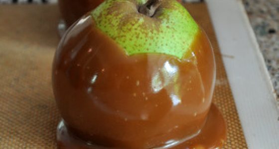 Caramel-Dipped Pears