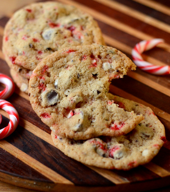 Peppermint Cacao Nib Chocolate Chip Cookies