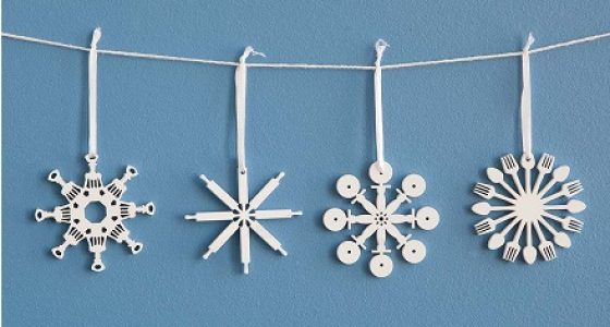 Kitchen Tool Snowflake Ornaments