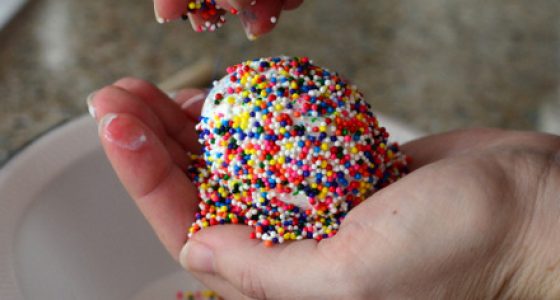 How to Make Sprinkle-Covered Easter Eggs