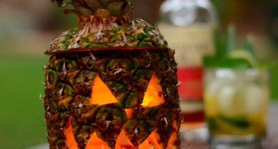 Modern Tiki: How to Carve a Pineapple for Halloween