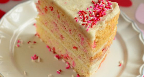 Valentine’s Day Funfetti Cake