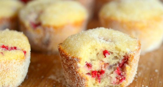 Raspberry Donut Muffins