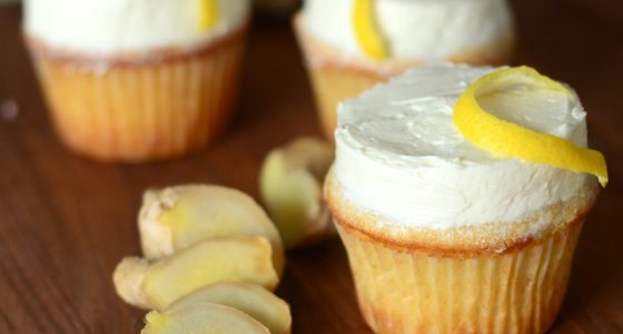 Double Ginger Cupcakes with Lemon Buttercream