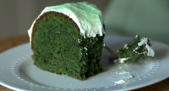 Baking Bites for Craftsy: Green Velvet Bundt Cake